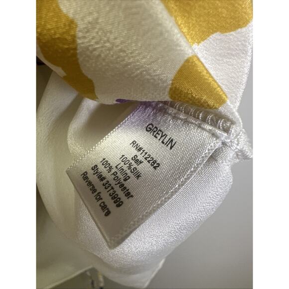 Anthropologie Greylin Tank Top Womens XS Cheetah Print Silk Y2K Cream Office - Picture 5 of 7